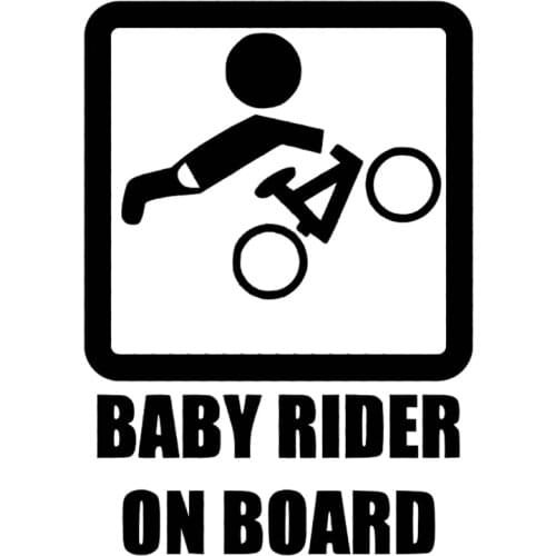 Car Stickers Decor Motorcycle Decals Baby Rider on Board Decorative Accessories Creative Sunscreen Waterproof PVC