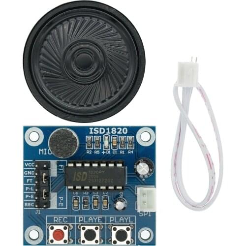 ISD1820 recording module voice module the voice board telediphone module board with Microphones + Loudspeaker