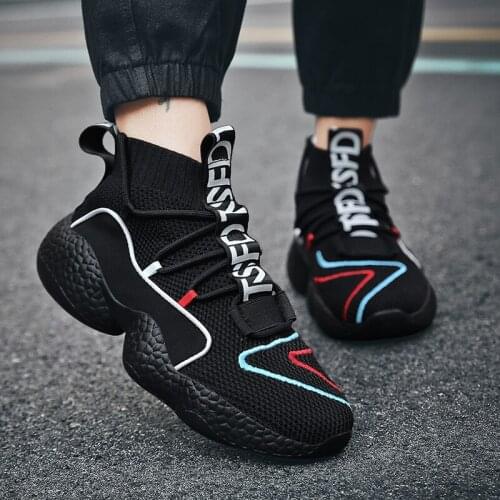 Stylish Couple Casual Shoes Non-Leather Breathable Male Sneakers Outdoor Quality Anti-skid Footwear Big Size 35-47