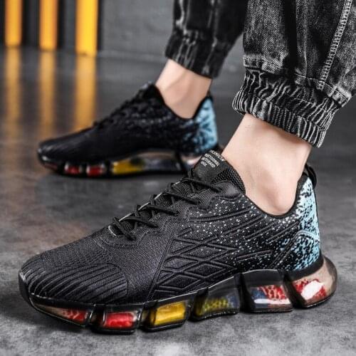Summer Comfortable Breathable Mesh Outdoor Sports Shoes Non-slip Wear-resistant Casual Shoes Youth Trend Fashion Mens Shoes