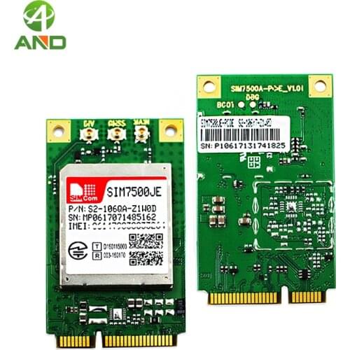 SIM7500JE-PCIE WCDMA 3G 4G LTE module LTE-FDD B1/B8 glonass gps Module,SIM7500JE with MINI PCIE