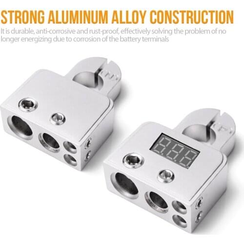 New12V-24V Car Battery Terminal Connectors Strong Versatility 0 4 8 Gauge AWG Battery Clamp