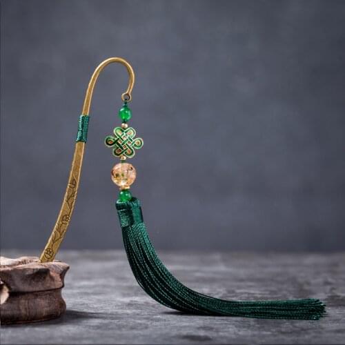 NEW 19 colors Ethnic jewelry long dark green tassel hair accessories,antique copper vintage cloisonne hair pin