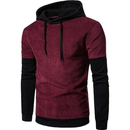 2019 new mens fashion pullover Slim pullover mens casual hooded