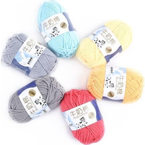 Drop Shipping 120g/Set Quality Milk Cotton Crochet Yarn Anti Pilling Fine Hand Knitting Thread For DIY Cardigan Scarf Hat Gloves