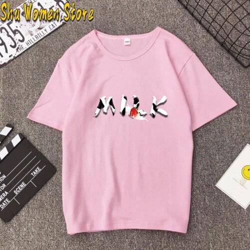 Milk Printed T-shirts Women Shirts Summer Tops for Women Ladies Graphic T Shirts Streetwear Camiseta Mujer Verano y2k top