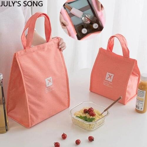 2pcs/Set Oxford Lunch Bag Waterproof Insulated Thermal Bento Picnic Food Cooler Tote Boxes Case Portable Travel Large Capacity