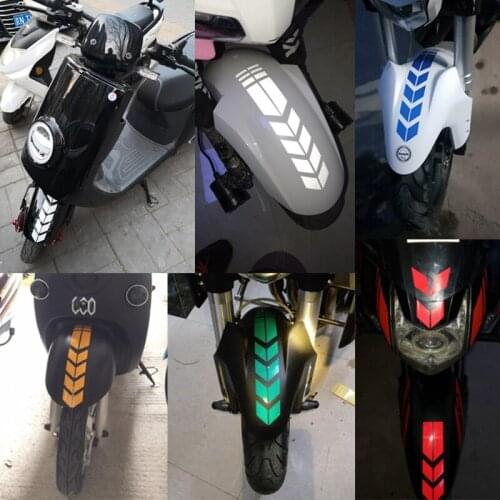 Motorcycle Stripe Arrow Reflective Stickers Safety Warning Fender Paste Waterproof Oilproof Tape Decal