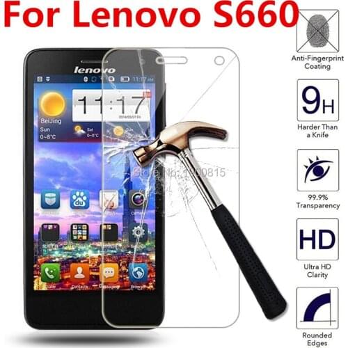 2pcs Tempered Glass For Lenovo S660 S668T Screen Protector Cover Film For Lenovo S 660 2.5D 9H Toughened Protective Film Cover