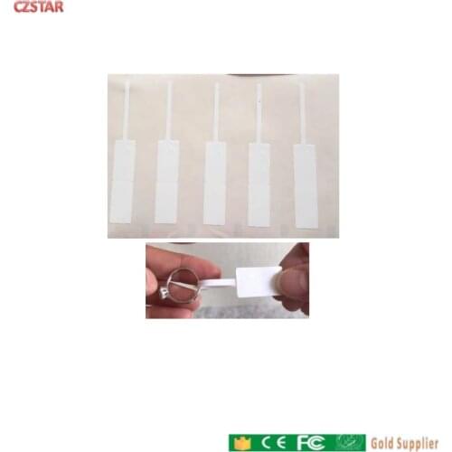 Professional Manufacturer Supply Anti-theft alien H3 Chip 512 bits Uhf Rfid Jewelry Labels Tags Rfid Jewelry Security Tags