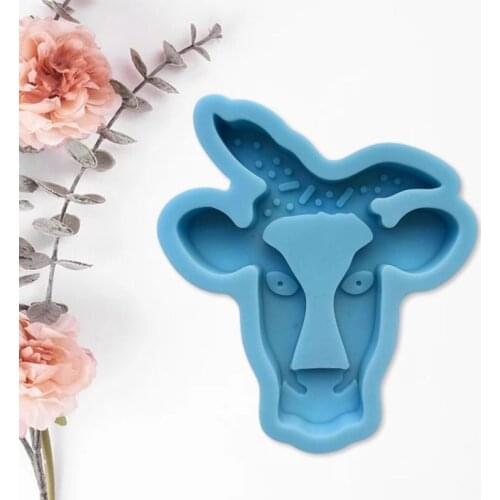 13MC Bull Head Shape Quicksand Box Epoxy Resin Mold Storage Case Silicone Mould DIY Crafts Container Jewelry Decorations Making