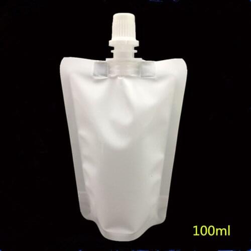 20PCS/lot 100ml Liquid Nozzle Packaging Bags Honey cosmetics snacks Suck suck ice 8*12cm Sealing cream bag