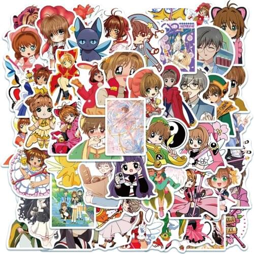 Anime Sakura Card Captor Cosplay Prop PVC Decal Waterproof DIY Stickers