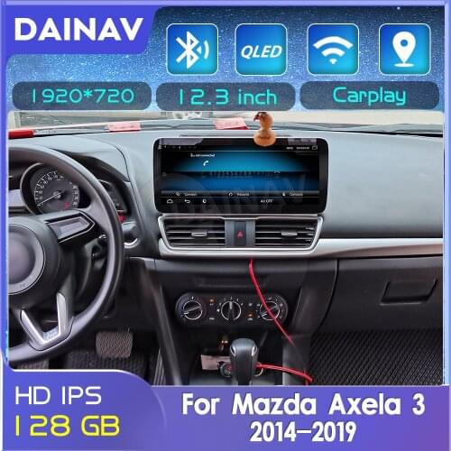 128GB 2 Din Android Car Autoradio GPS Navigation For Mazda axela 3 2014 2015 2016 2017 2018 2019 Car Radio Multimedia DVD player