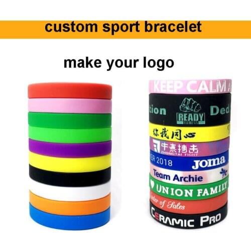 DFKC factory free shipping!custom bracelet sport custom charm bracelet custom with your own logo