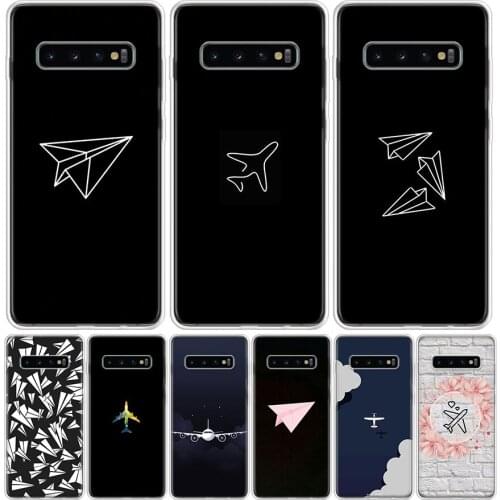 Travel the world paper plane Phone Case For Samsung Galaxy A50 A70 A30S A51 A71 A10 A20E A40 A90 A20S M30S A6 A7 A8 A9 Plus Coqu