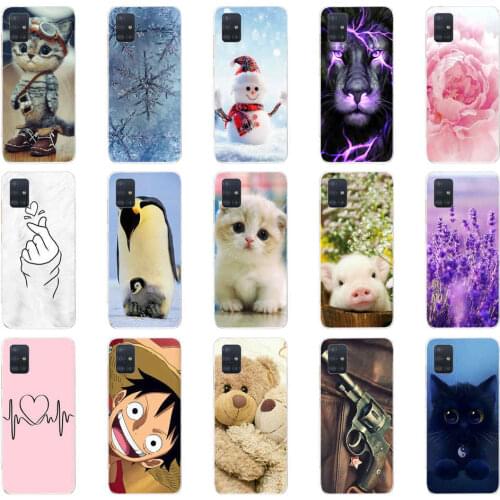 For Samsung Galaxy A51 Case 2019 new Fashion silicon Soft TPU Back Cover Coque For Samsung A51 A515F Phone Cases A51