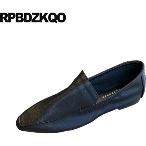 Designer white loafers pointed toe 2019 slip on work chinese unique yellow black ladies beautiful flats shoes china women pink