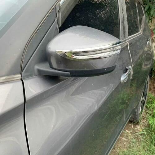 For Nissan Kicks 2021 2022 ABS Chrome Car Door Side Rearview Mirror Strip Trim Cover Exterior Decoration Accessories