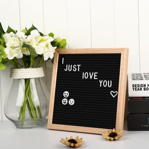 Message Board Wooden Felt Schedule Modern Detachable Adjustable 340 Letters Creative Gift For Family And Friends