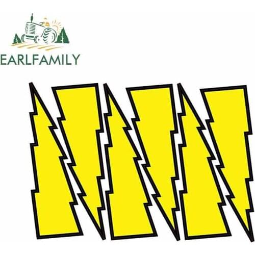 EARLFAMILY 13cm x 9.2cm For Lightning Bolts Novelty Fine Decal Suitable For VAN SUV Waterproof Car Truck Pinup Graffiti Stickers