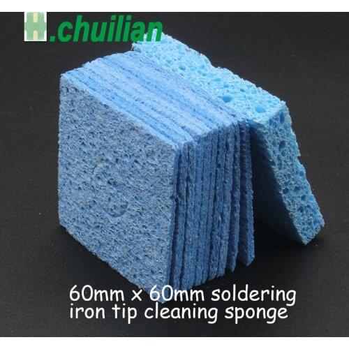 Chuilian blue Clean Tool High Temperature Enduring Condense Electric Solder Welding Soldering Iron TIp Cleaning Sponge