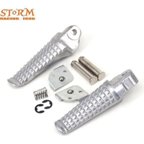 Motorcycle Rear Foot Pegs Footrest Pedals Aluminum For Suzuki GSX-R 600/750 GSXR600 GSXR750 96-05 GSXR1000 GSX1000R 01-04