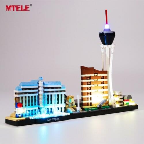 MTELE LED Light Up Kit for 21047 Architecture Las Vegas (NOT Include The Model)