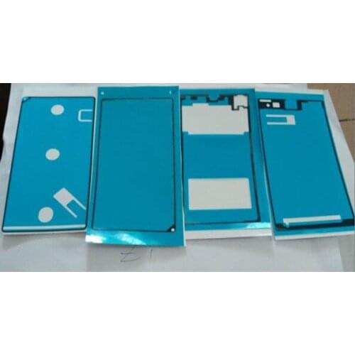 4PCS/Sets New LCD Front Middle Frame Plate Bezel Back Battery Door Cover Adhesive Glue Tape Sticker For Sony Xperia Z1 L39h