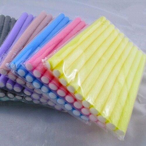 New arrival! 10 Pcs Soft Foam Bendy Twist Curler Sticks DIY Hair Design Maker Curl Roller Tool