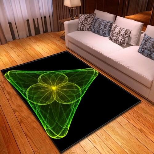 New Black/Green Modern Simple Abstract 3D Printing Carpets For Living Room Bedroom Area Antiskid Home Rugs Kitchen Mats/Tapetes