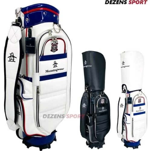 New style golf bag bag PU blue waterproof standard ball large capacity golf bag