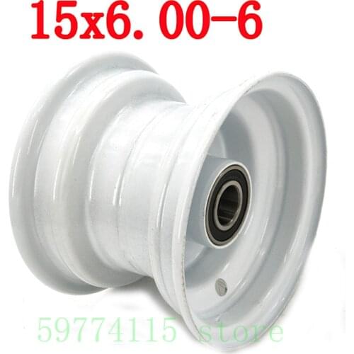 6205rs Wheel Hub Size Bearing Bore 25mm 15x6.00-6 Tire Tubeless Used For Mower, Baler, Snow Sweeper Atv Car Hub