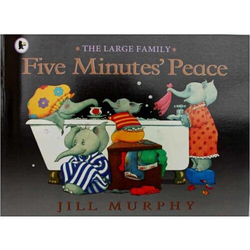 FIVE MINUTES' PEACE By Jill Murphy Educational English Picture Book Learning Card Story Book For Baby Kids Children Gifts
