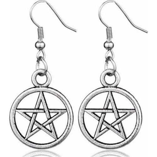 Witch Pentagram Earrings, Gothic Earrings, Emo Earrings, Witchy Earrings, PunkN Disorder, Etsys Witches, Best Seller