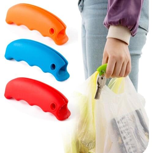 1 Piece Bag Carrying Handle Tools Silicone Knob Relaxed Carry Shopping Handle Bag Clips Handler Kitchen Tools