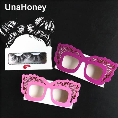 Special-shaped cardboard box Wholesale False Eyelashes Boxes Packaging Vendor Eyelash Box In Bulk Mink Eyelashes Makeup Tool