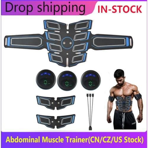 Abdominal Muscle Stimulator Trainer Shaper Househeld Exercise Body Slimming Fat Burning Shape Fitness Electric Muscles Building