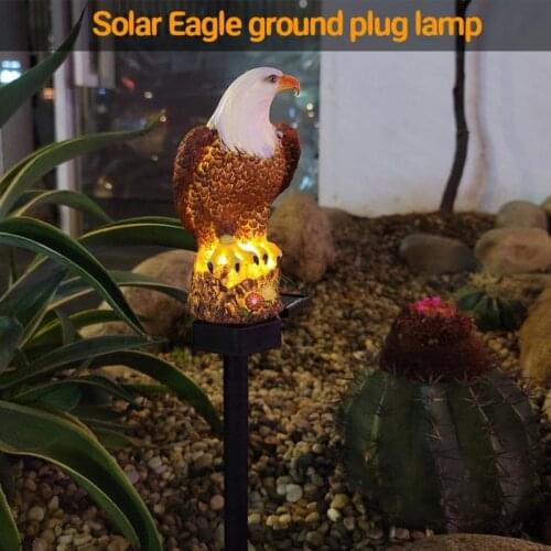 Led Solar Eagle Ground Plug Lawn Light Outdoor Garden Garden Decoration Light Garden Light Household Animal Decorative Lights