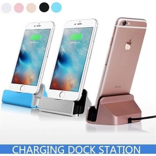 USB Charging Station For iPhone X 6 6S 7 8 Plus 11 IOS Type C Micro Interface Phone Docking Station Wireless Charger Stand Base