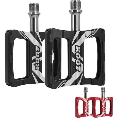 Bike Pedals Bicycle Bearing Pedal Aluminum Alloy Folding Road Bike Pedal Mtb Pedals Flat Platform Bicycle Parts Efficient