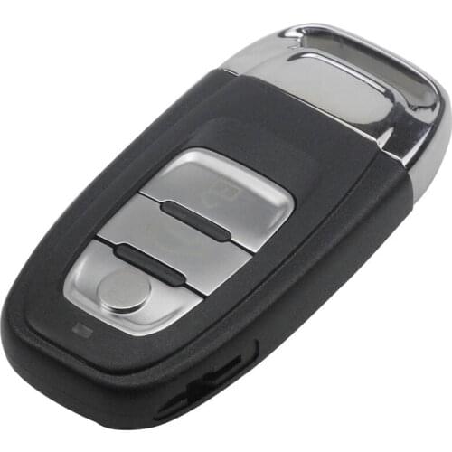 XRSHKEY Remote Key Shell Case HU66 Fob Replacement Car Smart Key Shell 3 Button For A4l A3 A4 A5 A6 A8 Quattro Q5 Q7 A6 A8