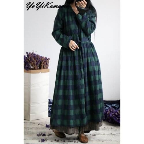 Модные платья в клетку YoYiKamomo China At AliExpress