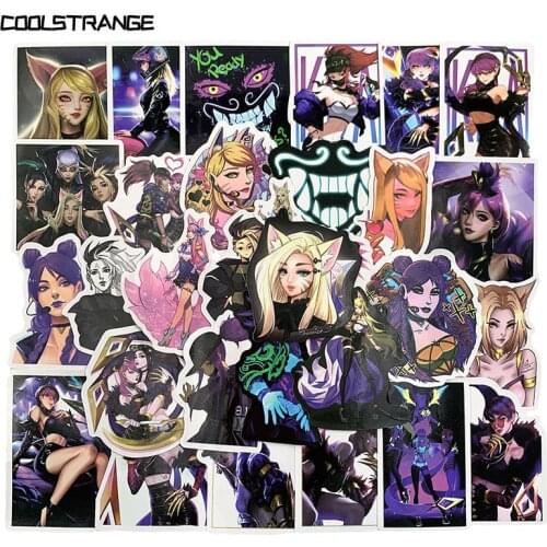 10/30/50Pcs Hot Game League Of Legends KDA Graffiti Stickers For Motorcycle Skateboard Laptop Suitcase Guitar Car Helmet Sticker