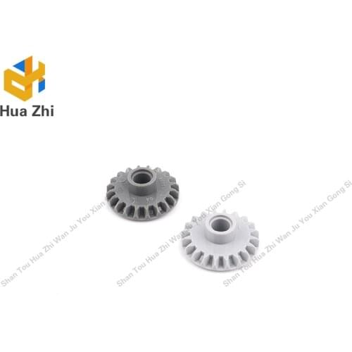 Building Blocks Parts 87407 10PCS Technic Gear 20 Tooth Bevel with Pin Hole LEGOING MOCS Education