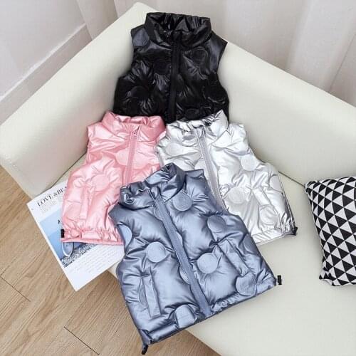 2021 Autumn Toddler Girls Warm Vest Winter Boys Thicken Waistcoat Kids Outerwear Vest Children Cotton Jackets Vest For 2-7 Years