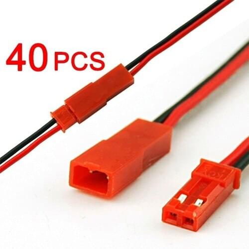 40PCS SM Terminal Line LED Downlight Ceiling Lamp Male to Female Plug Terminal Wire Connector