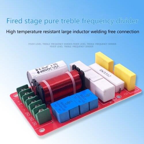 Audio Speaker Tweeter Crossover Pure Tweeter Frequency Divider Adjustable Frequency Stage Speaker Diy