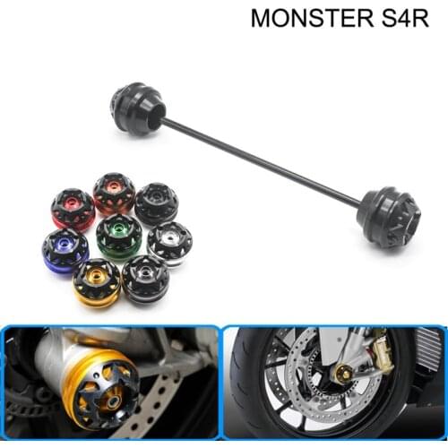 Free shipping for MONSTER S4R 2003-2008 CNC Modified Motorcycle Front wheel drop ball / shock absorber