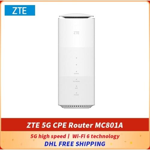 Original ZTE 5G CPE Router MC801A Snapdragon X50 Platform Support Expand mesh router WiFi 6